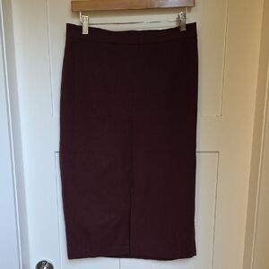 Maroon Pencil Skirt